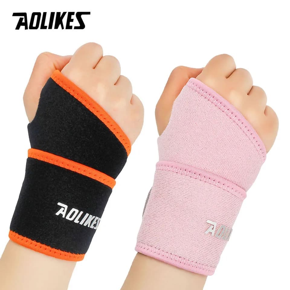 AOLIKES cinturino a compressione regolabile per polso e supporto per polso sportivo supporto per polso per Fitness, basket, sollevamento pesi, tendinite