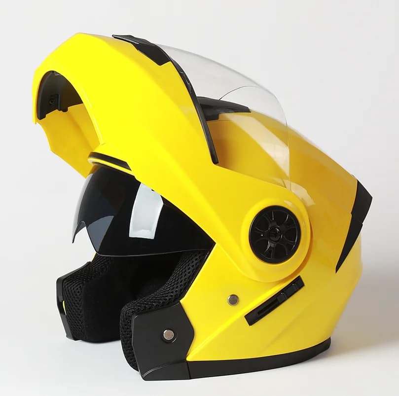 Gli uomini Del Motociclo Flip Up Sicuro Caschi Casco Da Equitazione Moto ABS Materiale Casco Certificazione DOT Capacete Casco 2020