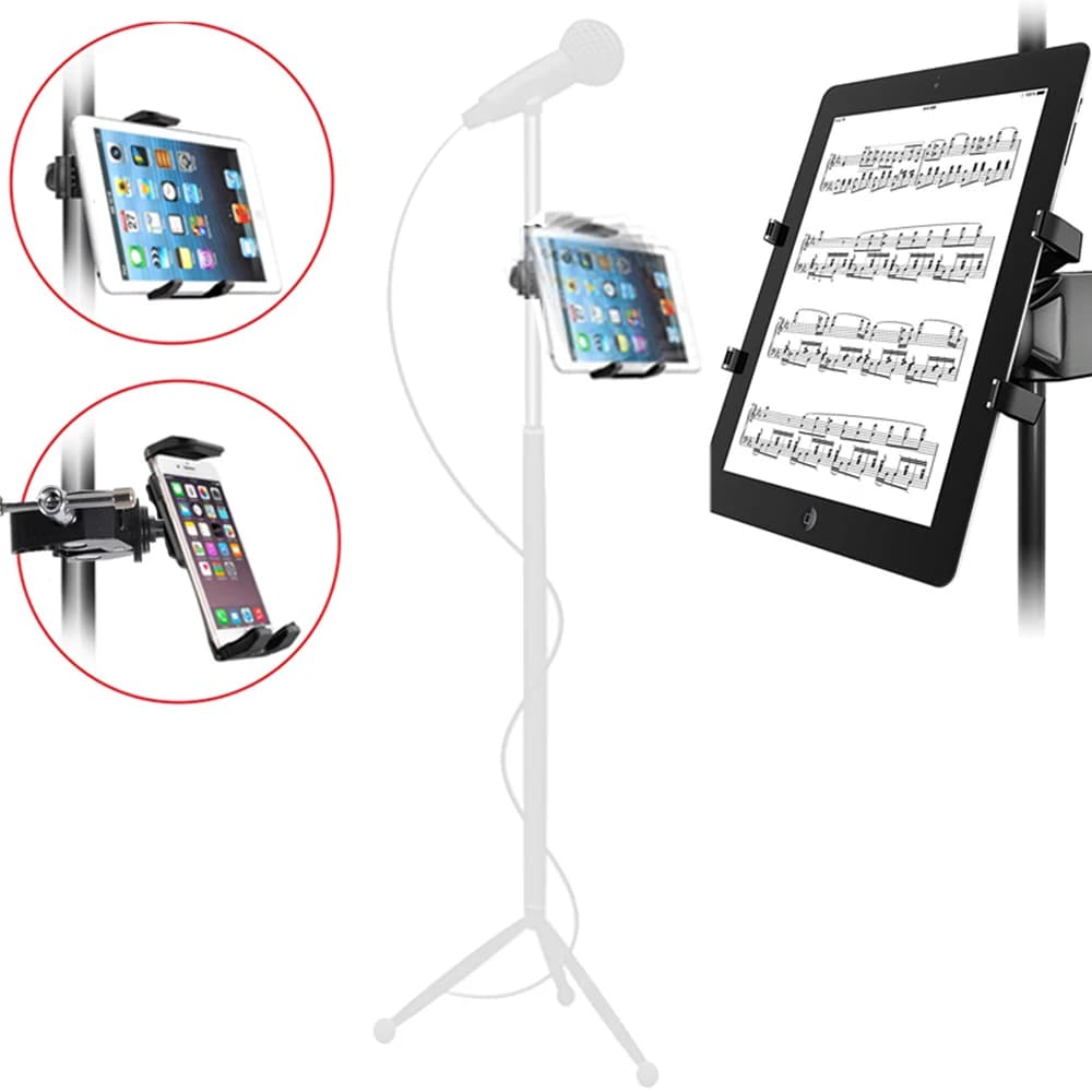 Universal Table microphone stand for microphone support for mobile phone support for Ipad for car bracket from 4.5 to 12.9 inch