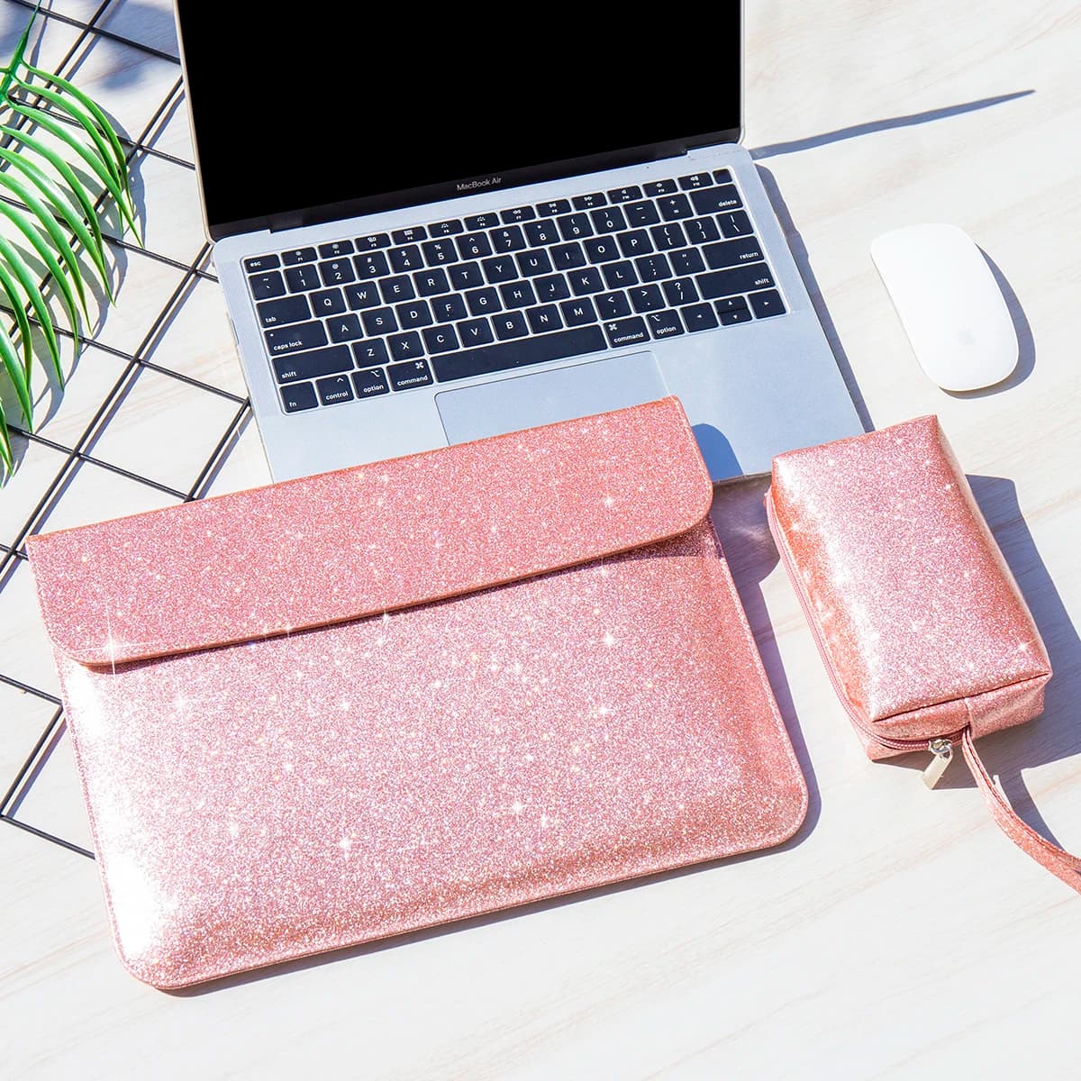 Borsa per laptop per MacBook Air 13 Custodia M1 custodia portatile Air 15 M2 Pro 13.3 14 16 M3 Accessori per laptop HP DELL Borsa da donna