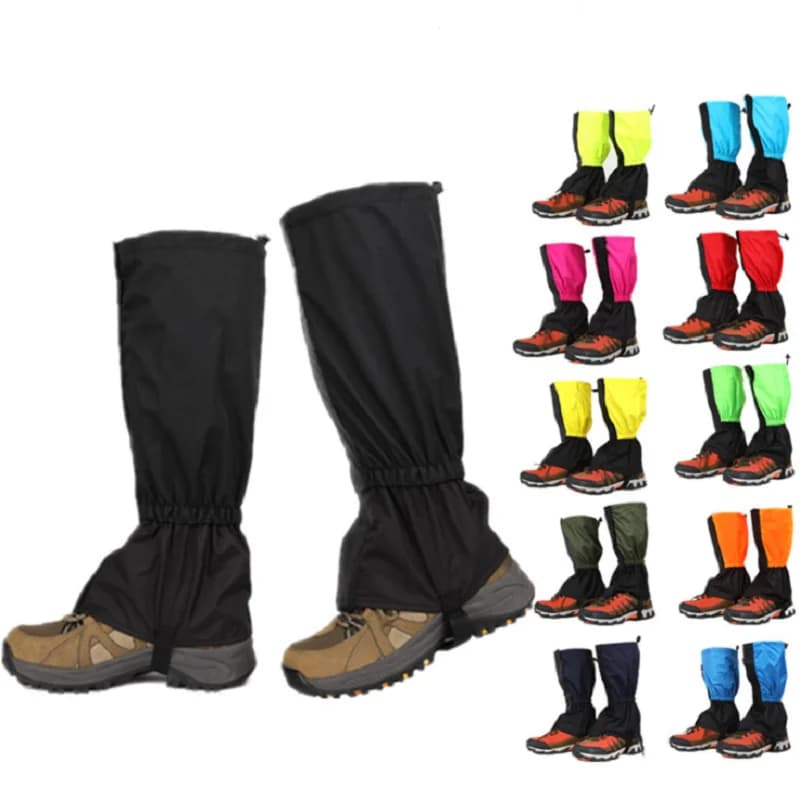 Ghette legging impermeabili per esterni per escursionismo, campeggio, arrampicata, sci, copri gambe nel deserto, stivali, copriscarpe, protezione delle gambe