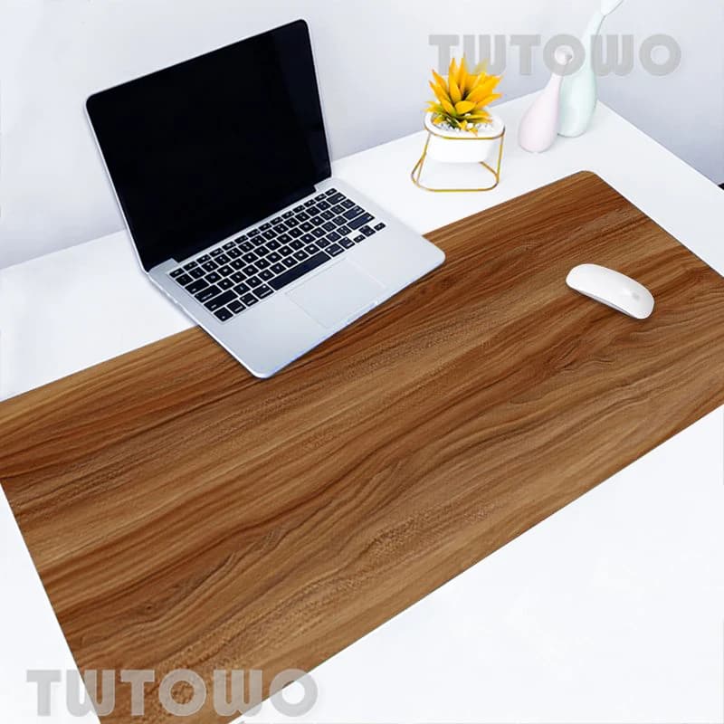 Tappetino per Mouse in legno marrone venatura del legno tappetino per Mouse grande vendita calda tappetino per tastiera tappetino per Mouse tappetino per Mouse tappeto per ufficio in gomma naturale