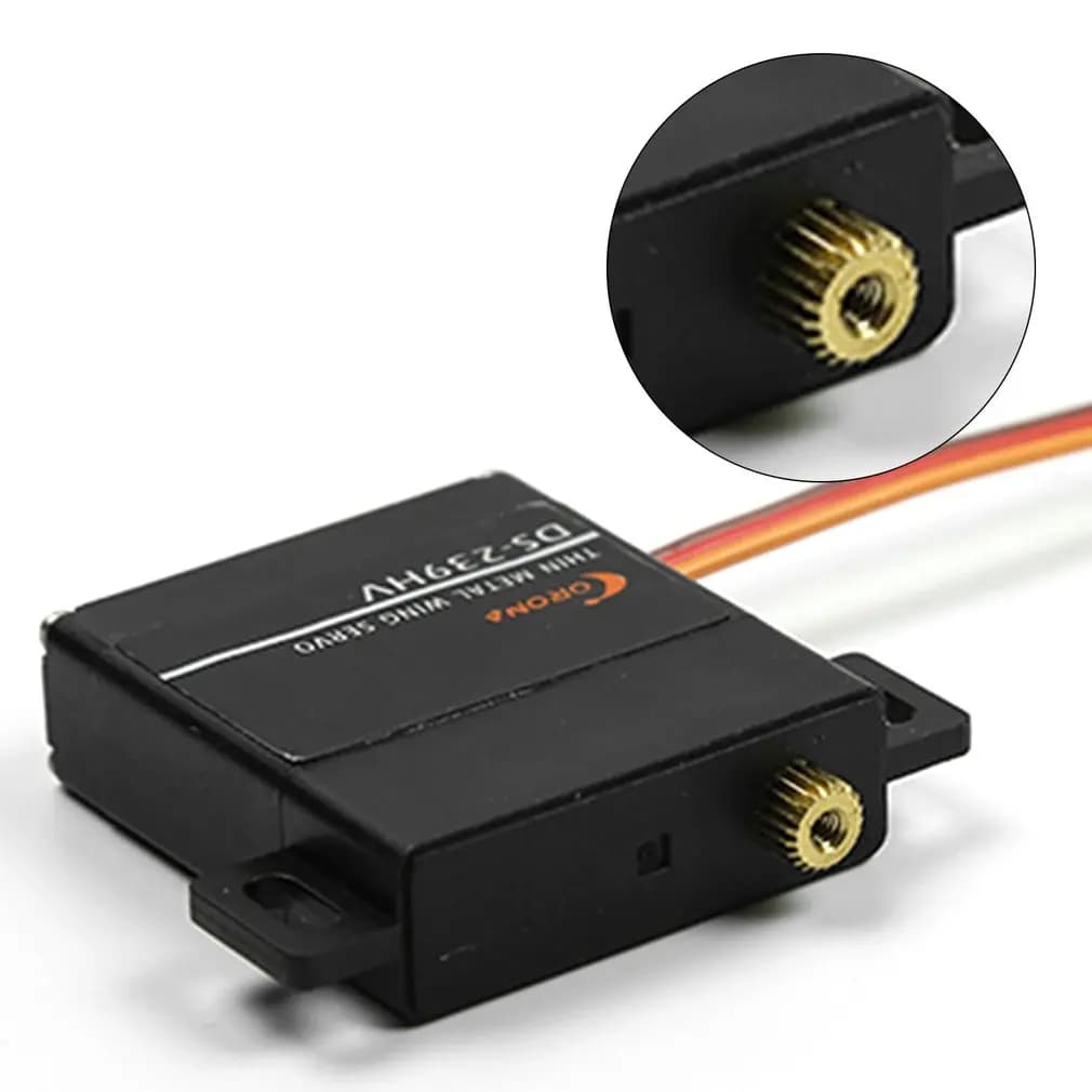 Corona DS239HV 4.6kg 0.13sec Servo digitale ad ala sottile con ingranaggi in metallo per barca per aereo RC