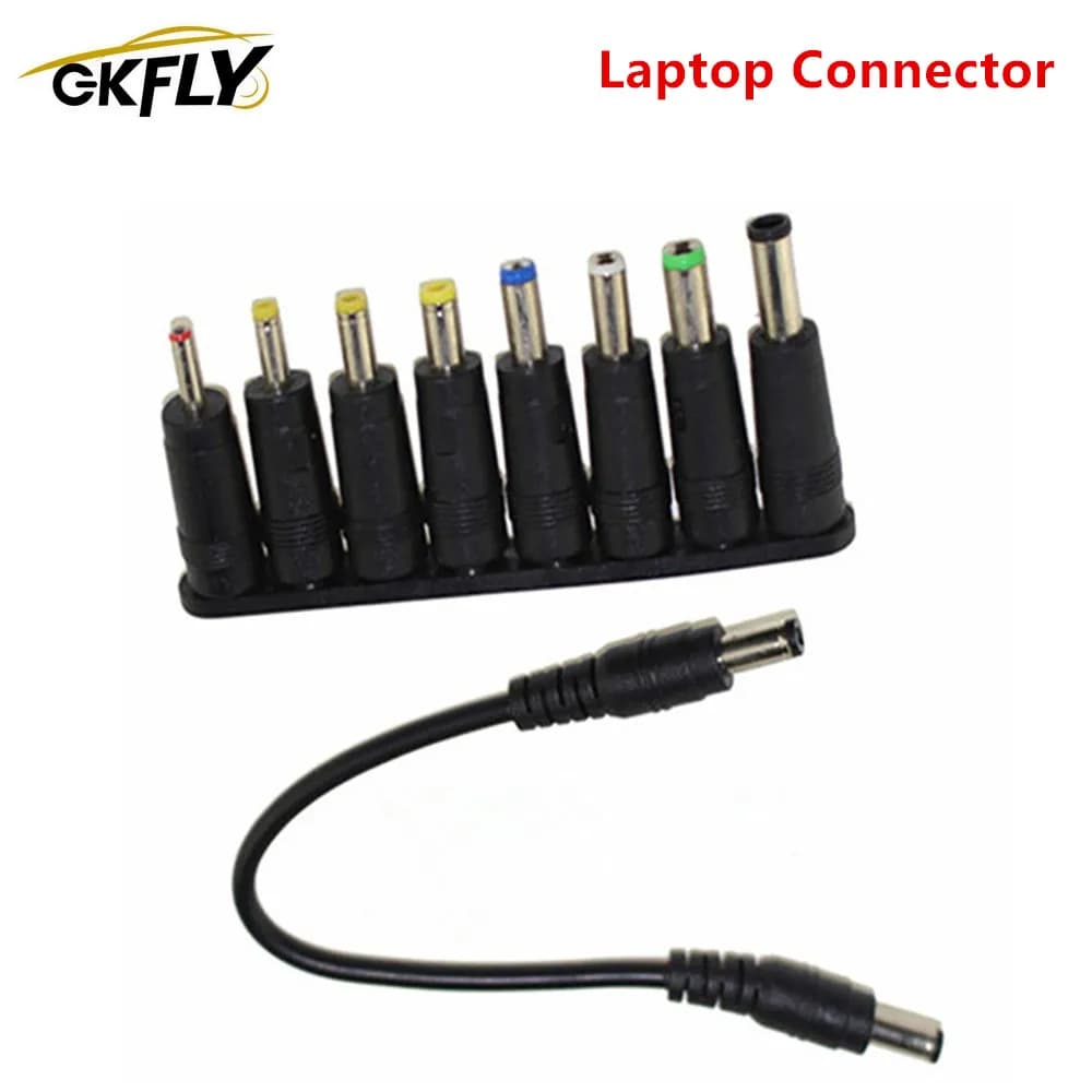 GKFLY Cavo e Adattatore Universale per Avviamento Auto e Laptop, Set da 8 Pezzi (8 Cavi + 1 Adattatore)