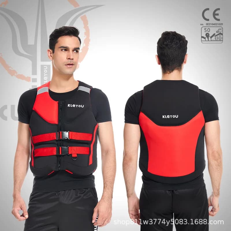 Giubbotto di salvataggio professionale in Neoprene uomo donna giubbotto di salvataggio galleggiamento caccia pesca surf salva gilet nuoto abbigliamento galleggiante