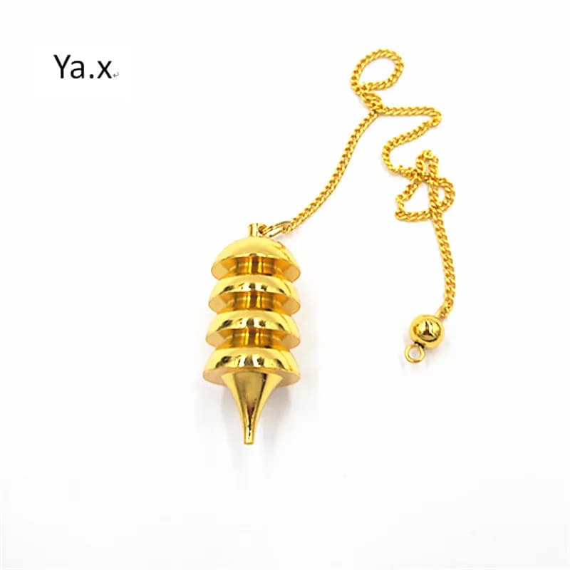100% di rame Piramide Pendente Pendenti E Ciondoli Chakra Amuleto Pendolo In Pietra Naturale Amuleto di Guarigione Reiki Meditazione Pendoli per le Donne Degli Uomini
