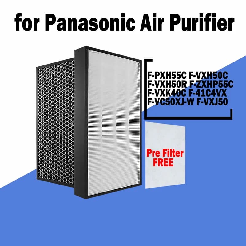 H13 Hepa e filtro a carbone attivo per Panasonic 55C F-VXH50C F-VXJ50 F-VXH50R F-ZXHP55C F-VXK40C F-41C4VX