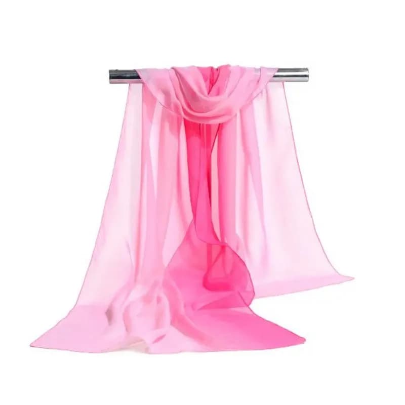 160*50cm Women's Fashion Scarf Color Scarf Chiffon Wild Scarf Solar Protection Girl Scarf Scarf