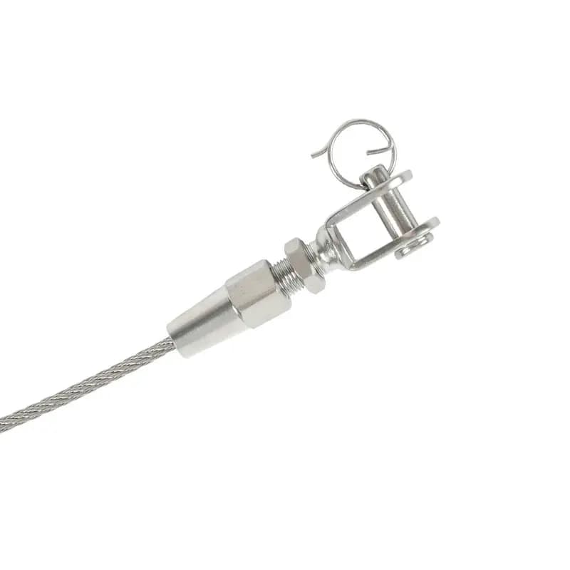 Terminale forcella senza gocce in acciaio inossidabile di grado marino 316 per raccordo per ringhiera con fune metallica da 3/4/5/6 mm