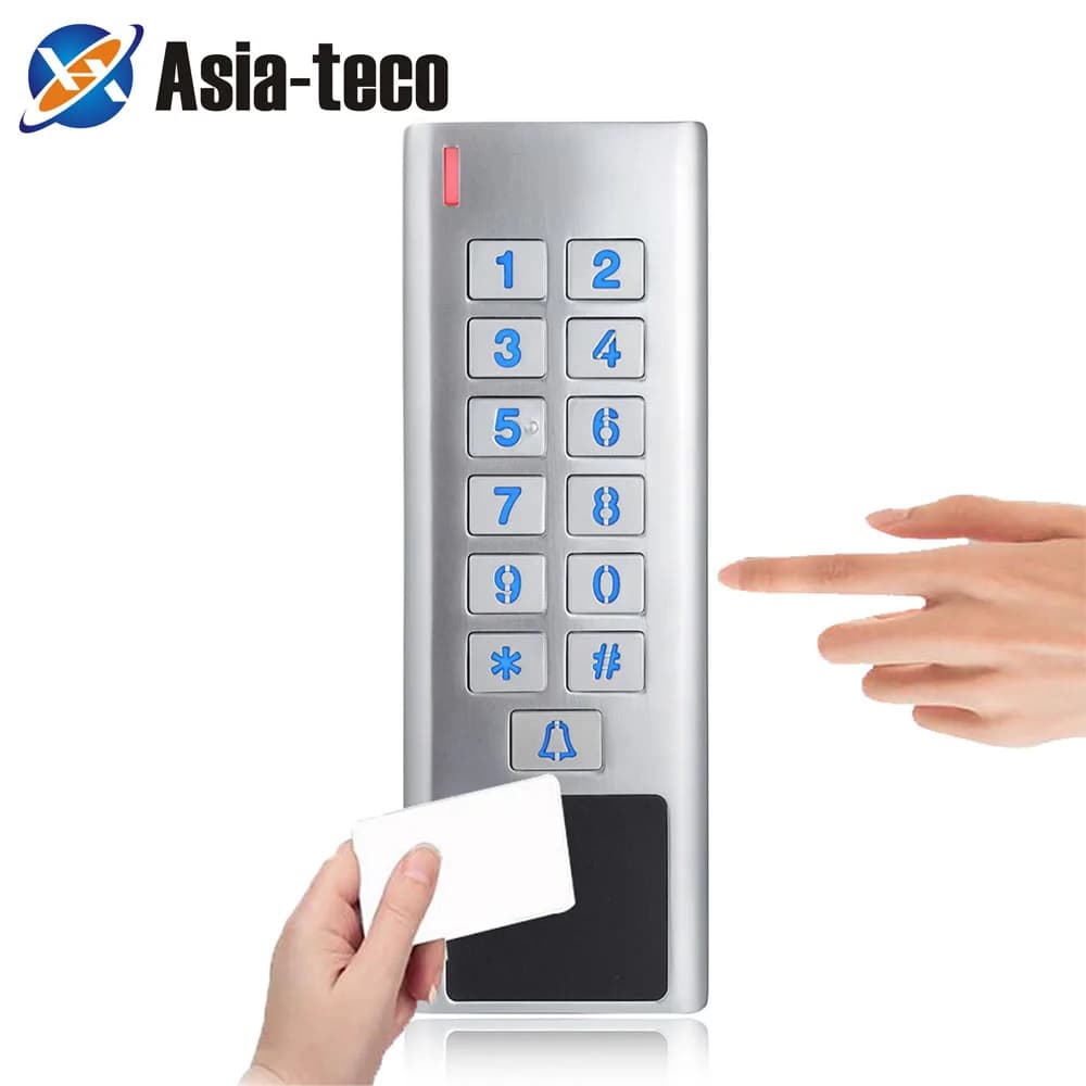 Lettore di controllo accessi porta RFID 2000 utenti Ingresso WG Uscita Sicurezza Tastiera RF IP67 Impermeabile per uso esterno