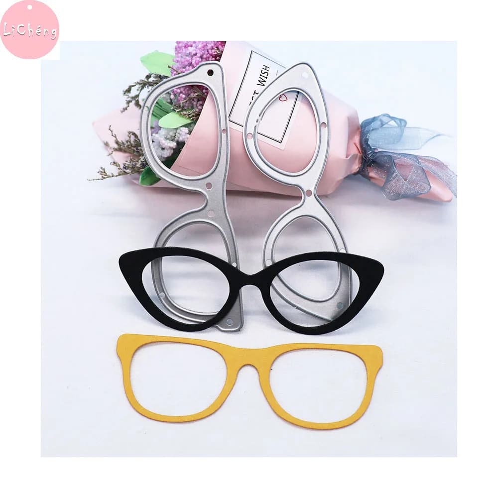 Occhiali da sole Fustelle in metallo Stampo per scrapbooking Album Creazione di carte Artigianato Stencil fai-da-te Planner slimline Fresa Coltello da punzonatura