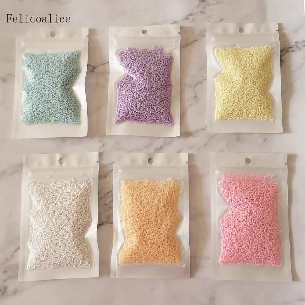 20g caramelle dolci zucchero argilla polimerica spruzza per artigianato fare accessori Nail art Decor materiale di riempimento melma fai da te
