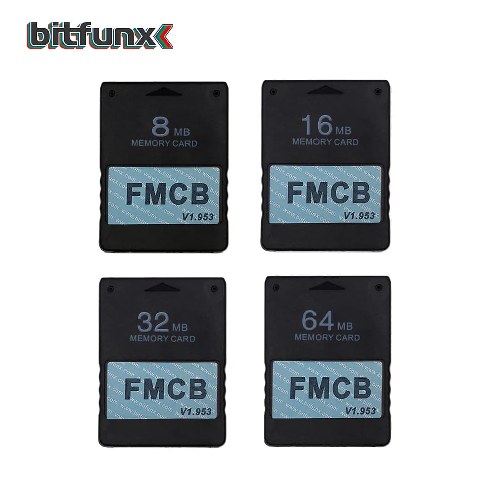 Bitfunx 8MB 16MB 32MB 64MB V1.953 Scheda di memoria McBoot FMCB OPL gratuita per console PS2 Fat
