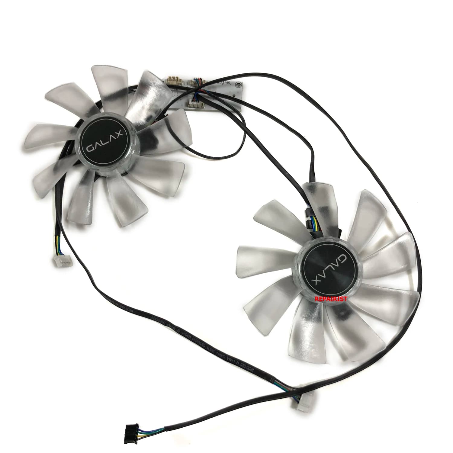2 Pz/set FY10015M12LPA,GPU di Raffreddamento,Graphics Card Fan,Ventilatore per schede grafiche,Per GALAX RTX 2070 Super EX (1-Click OC),Per GALAX RTX 2080 Super EX (1-Click OC),Per GALAX RTX 2060 PLUS EX (1-Click OC)