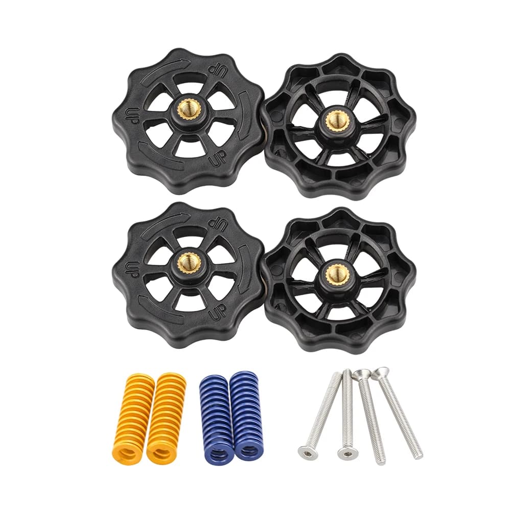 3D Printer Parts Heated Bed Spring Leveling Kit Adjusting Dado + Springs + Screw heated bed kit for CR-10 Ender 3 MK3