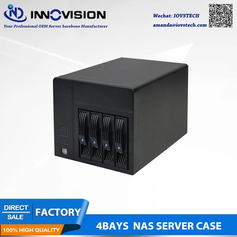 Minatore IPFS del telaio del server di archiviazione NAS hot-swap con backplane SATA da 6 GB Celeron J1900 Scheda madre Alimentatore da 120 W