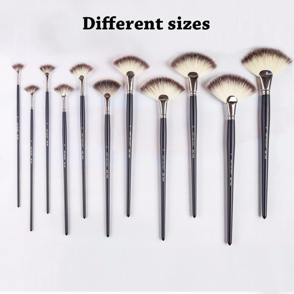 ArtSecret Artist Brush 480FAN Korea Importing Synthetic Hair Long 25CM Rod For Watercolor Acrylic Paint Art Supplies