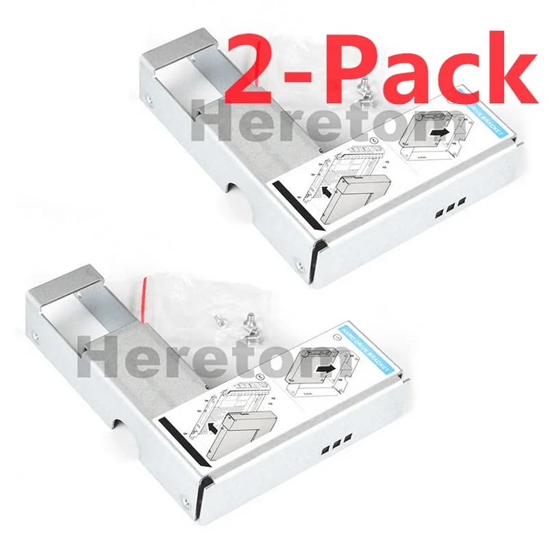 2PCS 9W8C4 Adattatore HDD da 3,5 "a 2,5" per Dell R710 R720 R730 T710 R320 T320 SAS SATA SSD Vassoio Caddy con viti