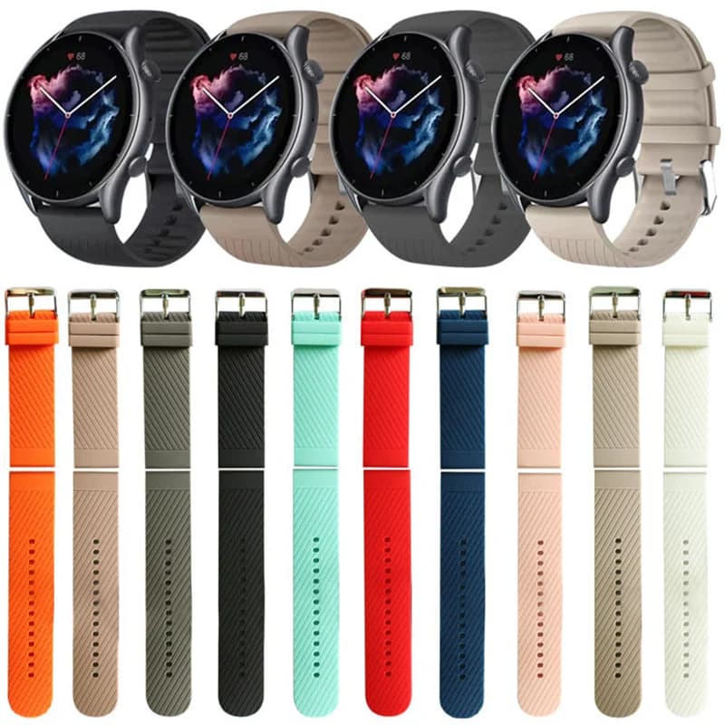 Cinturini da polso da 22mm per Huami Amazfit GTR 3 Smartwatch cinturino per Amazfit GTR 3 Pro/2/2e/47mm/Stratos cinturino ufficiale