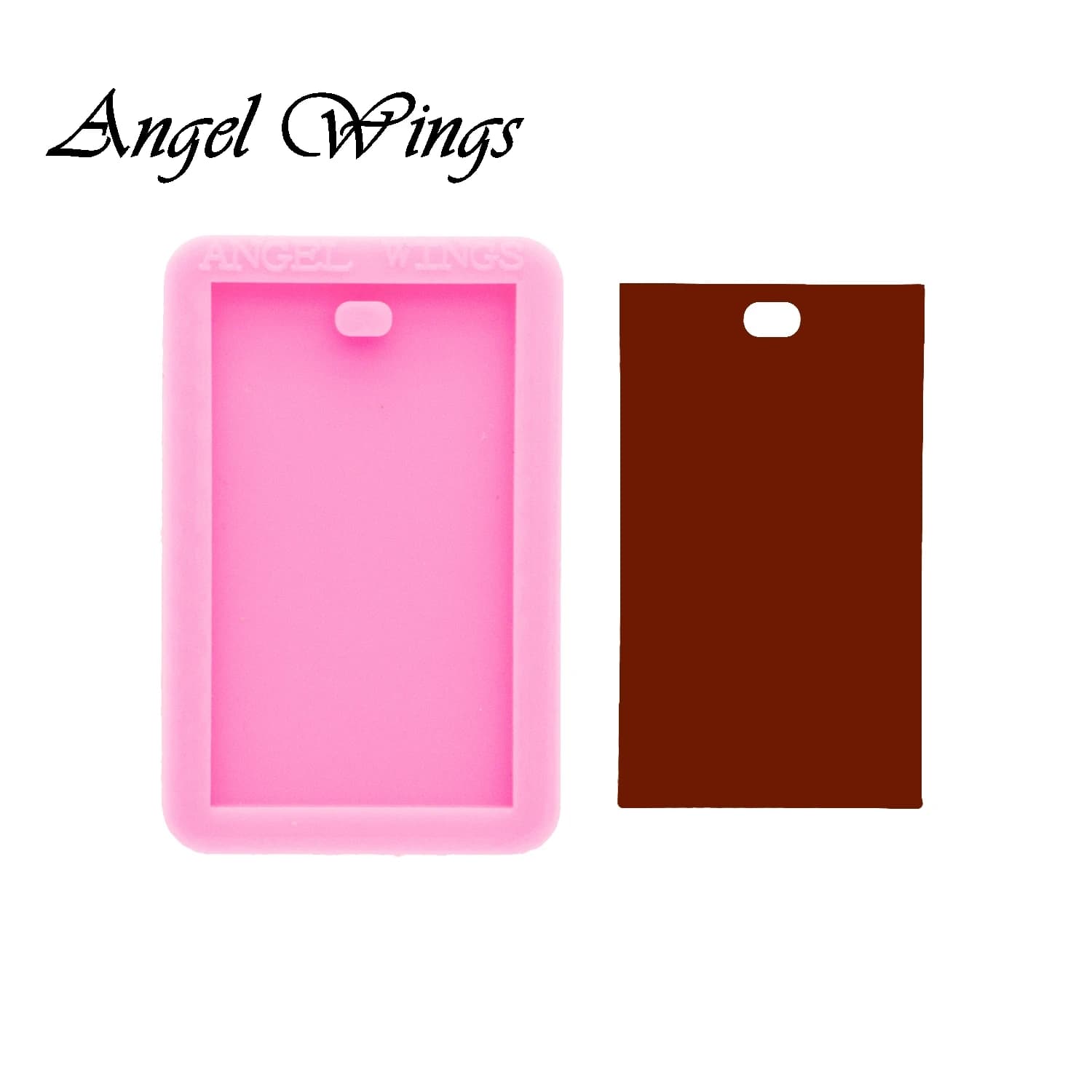 Rectangle Keychain Silicone Molds DIY Necklace Jewelry Shiny Epoxy Resin Mould Custom Wholesale DY0575