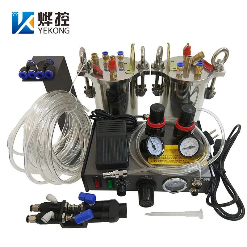 Semi Automatic Liquid Glue Gispenser A B Mixed Epoxy Resin Glue Applicator Two Component Dispenser Resin Application Machine