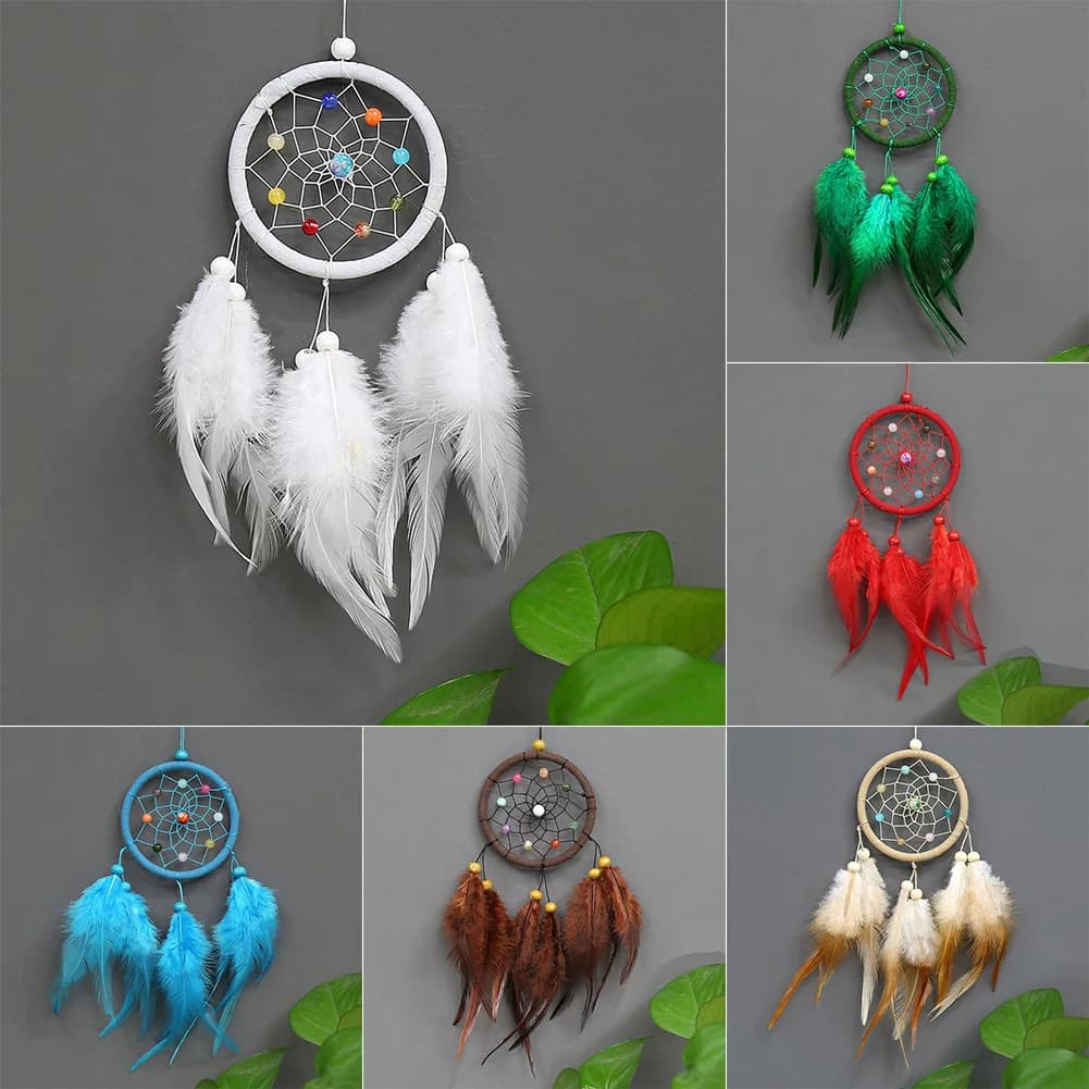 Hanging Ornaments Indian Style Dream Catcher for Wall Decoration Birthday Gift Hanging Decorations Wind Chimes Decoration Craft