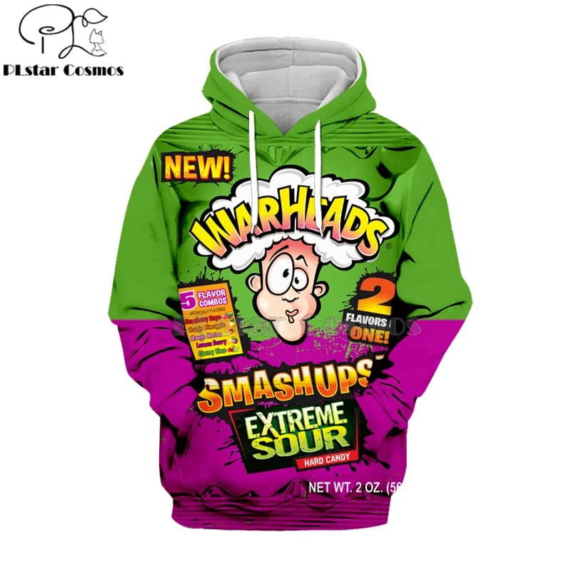 Newest candy Snack bag chocolate sauce 3D Hoodies food Harajuku Men Women Long Sleeve PulloVer Hooded Sweatshirt Casual Brand-2