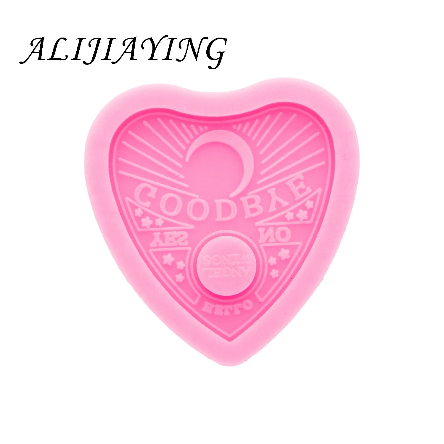 Shine Inside Resina Badge Reel Stampo Ouija Board Cuori Stampi epossidici in silicone per orecchini fai da te Strumenti per la creazione di gioielli DY0336