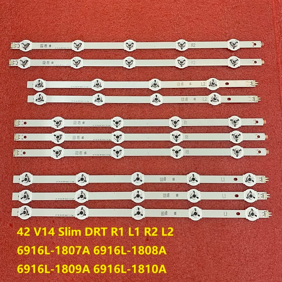 Striscia LED per Panasonic TX-42ASF657 TX-42ASW654 TX-42AS650E TX-42AS750E TX-42AS740E TX-42AS740B TX-42AS650B 6916L-1807A 1808A