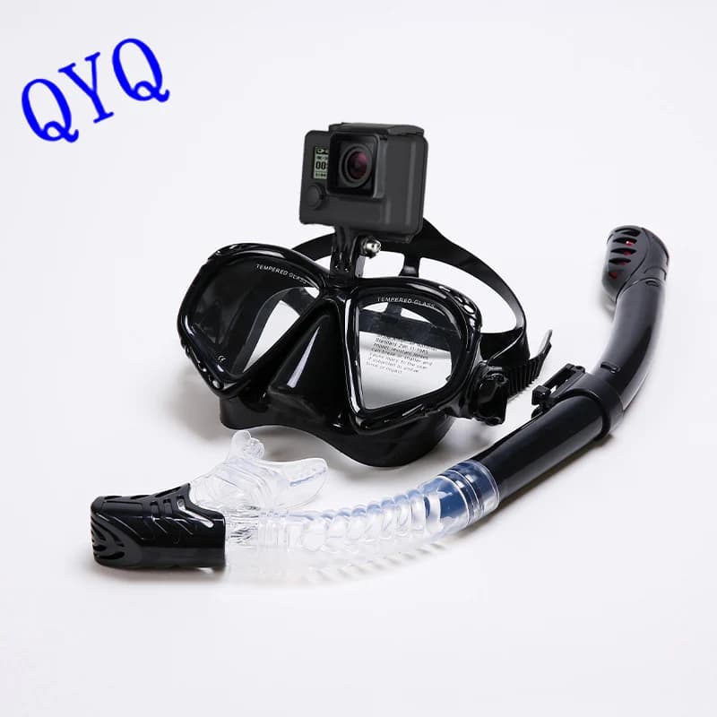 Snorkeling Mask Fashionable Snorkeling Set Snorkeling Mask for Dive Swimming GoPro Diving Camera