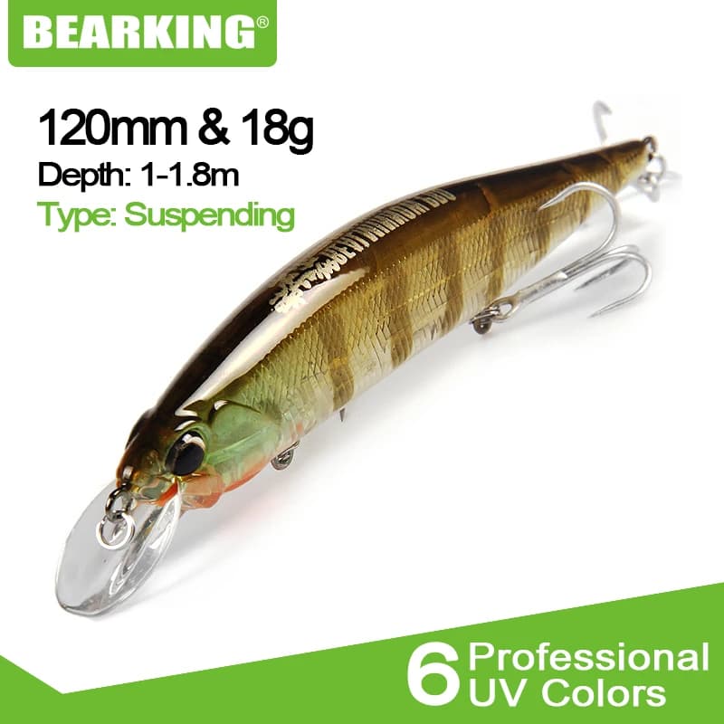 Bearking 12cm 18g nuovo arrivo vendita calda SP Minnow esca da pesca dura esca attrezzatura da pesca calda esche artificiali manovella esca