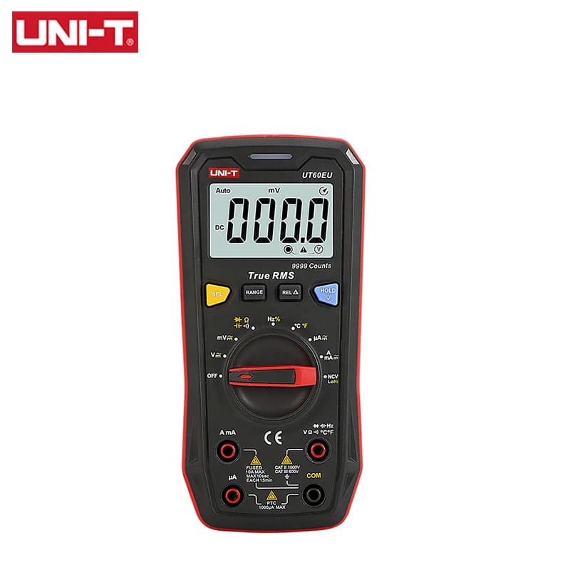 UNI-T Multimetro digitale professionale UT60EU 1000V AC DC Tester di tensione Capacimetro Amperometro Misuratore di temperatura di frequenza