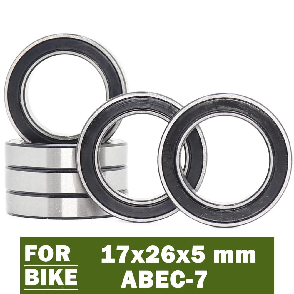 6803-2RS cuscinetto 17*26*5mm (6 pezzi) ABEC-7 17 26 5 6803RS cuscinetti a sfera per mozzo della bicicletta anteriore posteriore mozzi ruota