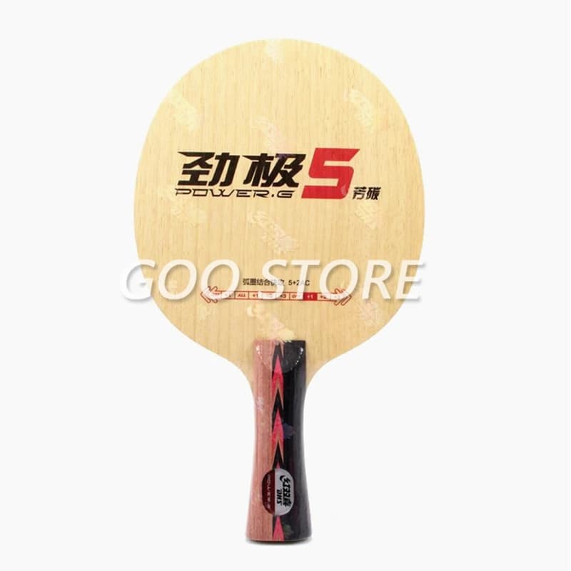 Ping pong rack DHS Power PG5 5+2 racket with ping pong blade