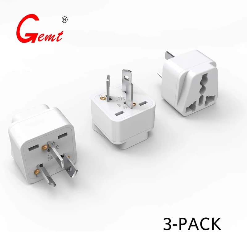 Australia nuova zelanda Travel Plug Adapter adattatore universale di tipo I con messa a terra adattatore da AU a US-Ultra compatto per l'australia