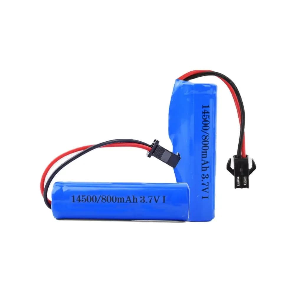 Batteria AA 3.7V 800mAh 14500 ricaricabile, adatta per telecomandi, giocattoli, elicotteri, auto, treni, motociclette, batteria 3.7v