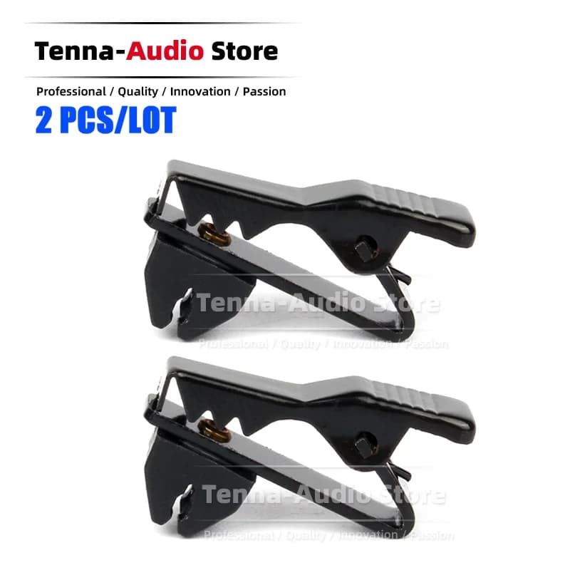 Morsetto per cavo per microfono lavalier compatibile con Shure TL45 TL46 TL47 TL48 TL 45 46 47 48 Clip per fascetta da bavero su supporto a coccodrillo