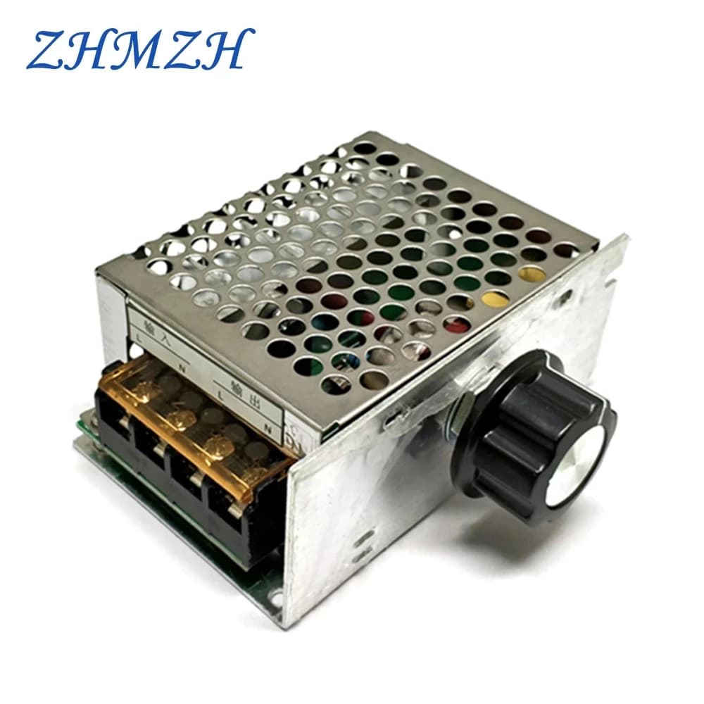 Ad alta potenza 4000W Tiristore Dimmer elettronico 220V Raddrizzatore controllato al silicio Regolatore di tensione Termostato di controllo della velocità