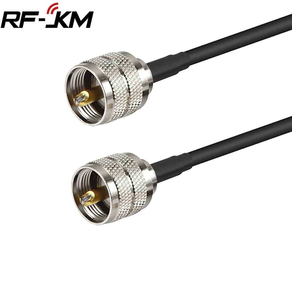 Uhf maschio a maschio cavo coassiale Ham Rg58 cavo coassiale Pl259 connettori per Cb Radio Vhf Hf Radio Wifi Antenna di estensione