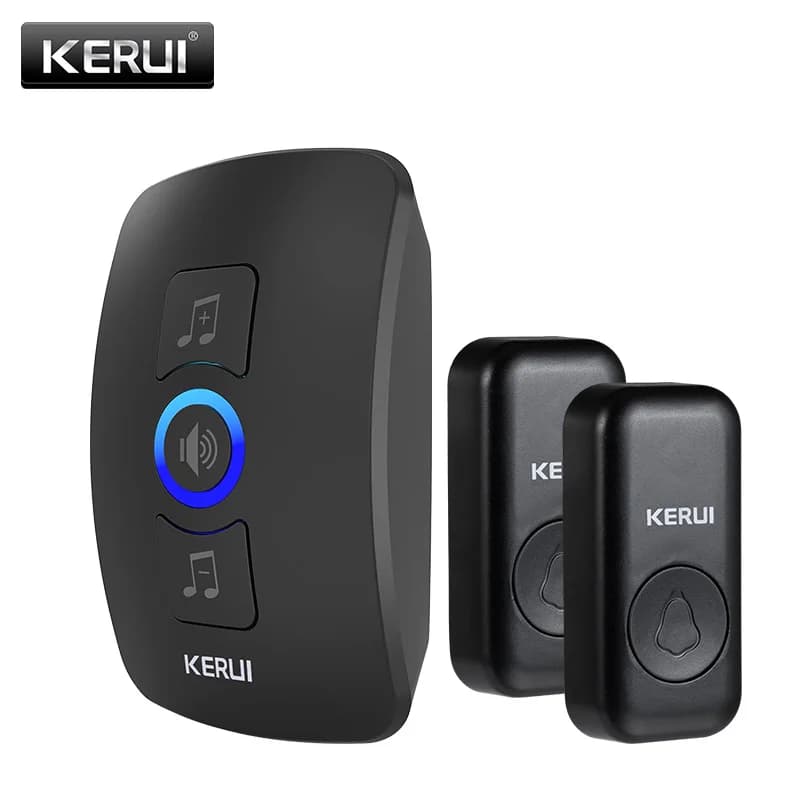 KERUI M525 Campanello senza fili Smart Home Benvenuto Campanello per porta Allarme LED Flash Sicurezza Casa Melodia Pulsante remoto impermeabile esterno
