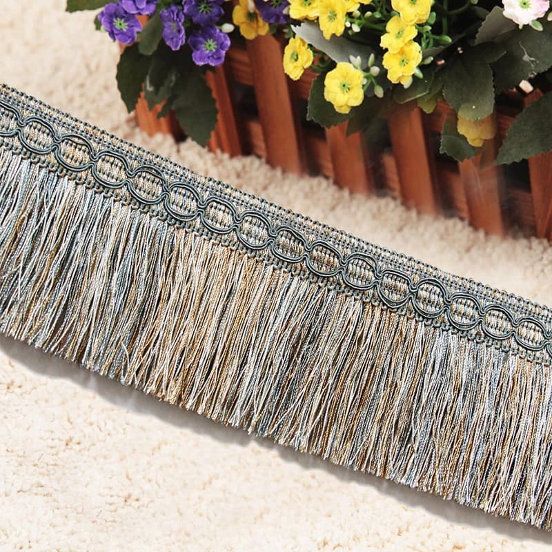 6 m/borsa Commercio All'ingrosso Tenda Decorativa Lace Trim Pennello Lingotti di Modo Nodo Tenda Nappe e Frange Trim