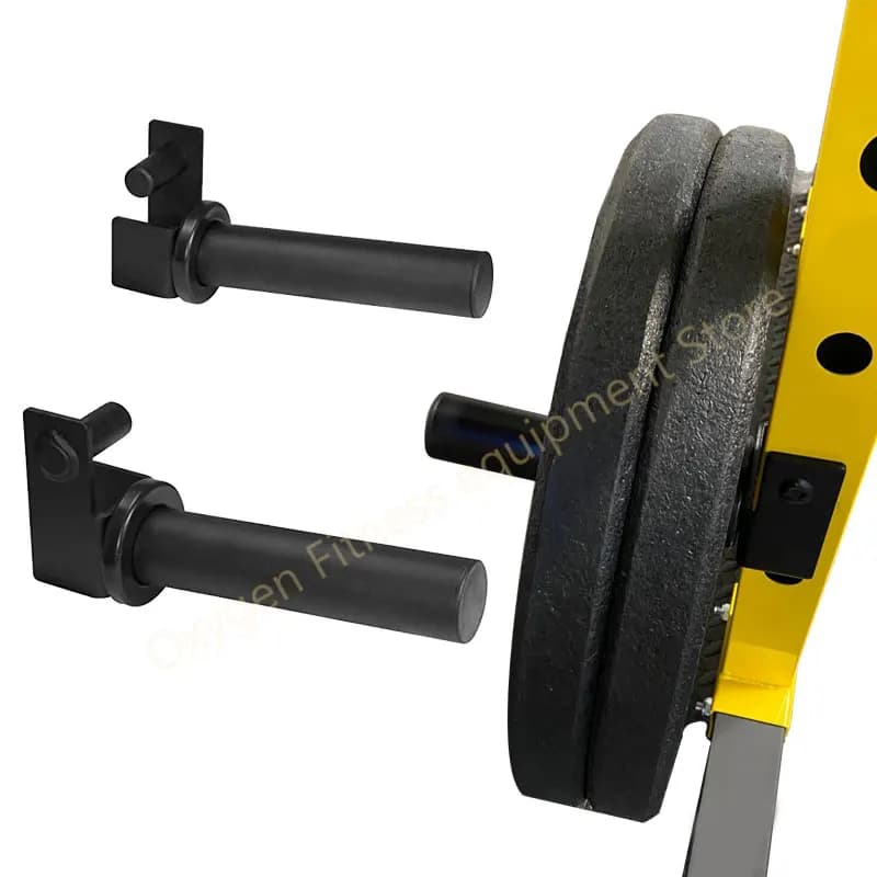 2 pieces 2" x 2" Power Rack Home Gym accessory for the preservation of the power cage with high spatial efficiency suitable for 2 inch plate