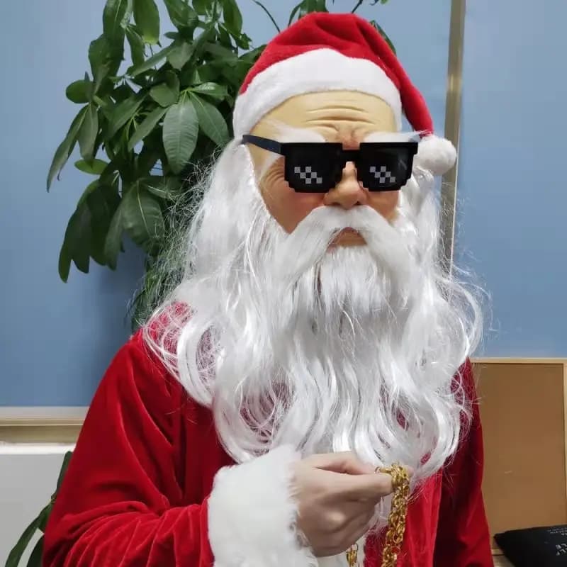 Masks of Santa Claus Mascarilla Christmas Cosplay Mascarilla in latex Halloween Mascara for face deluxe Mascarilla Party Punches Adult Gift