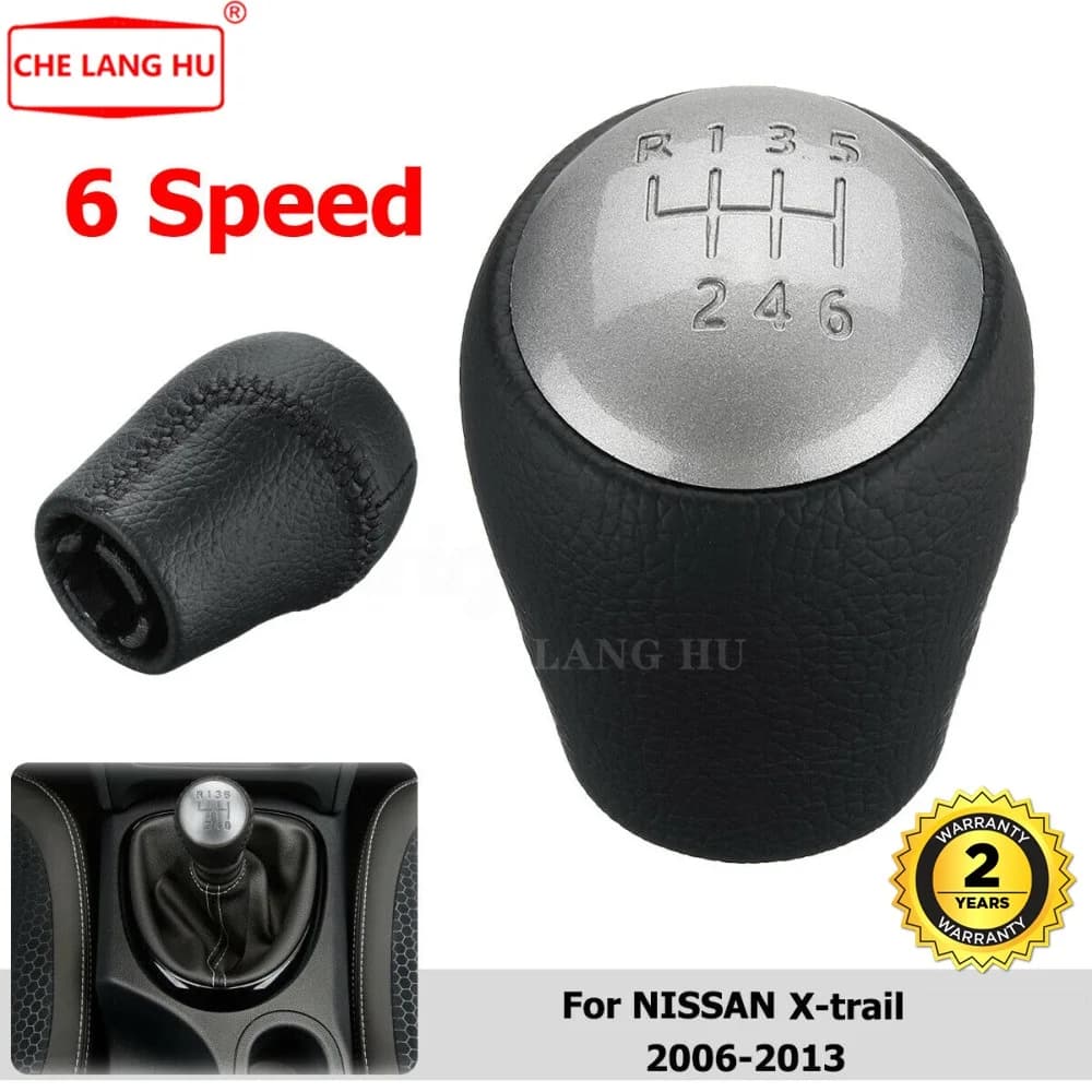 Per Nissan X-trail 2006 2007 2008 2009 2010 2011 2012 2013 Auto 6 Velocità MT Pomello Del Cambio manuale Del Cambio Shifter Leva