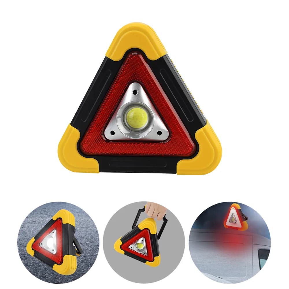 Luce di lavoro a LED per auto lampada di allarme guasto di emergenza campeggio all'aperto segnale di avvertimento triangolo di sicurezza stradale