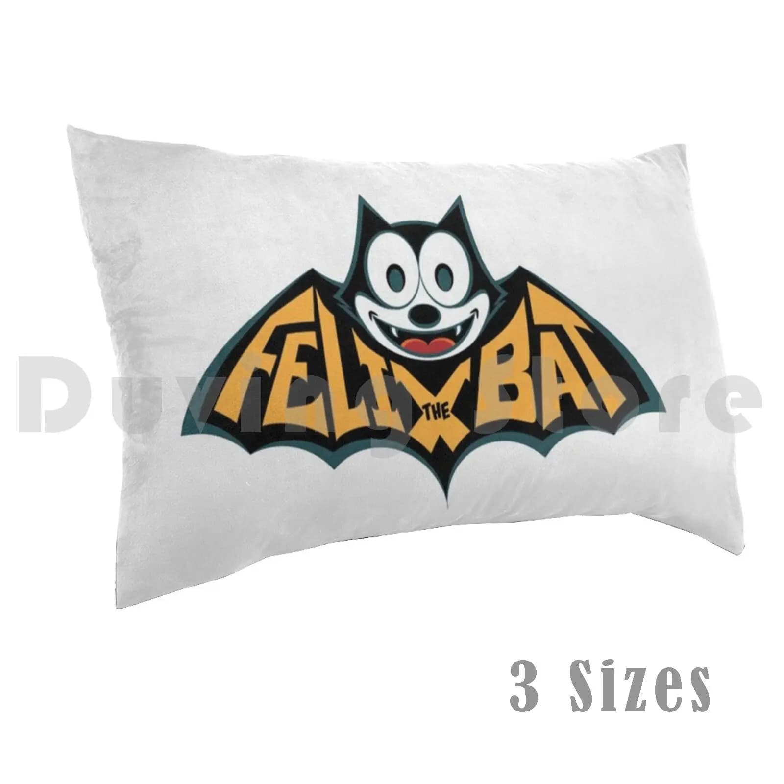 Federa per cuscino Felix The Bat Animazione Cartoon Cat Comic Felix Lucky Cat Old Old Comic Skitty Ukulele