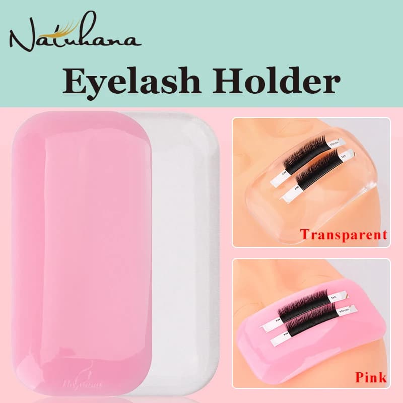 NATUHANA Support for extension fake silicone eyelashes Isolated Toppe Maquiagem Front Lash cilios Pad Organizer for makeup