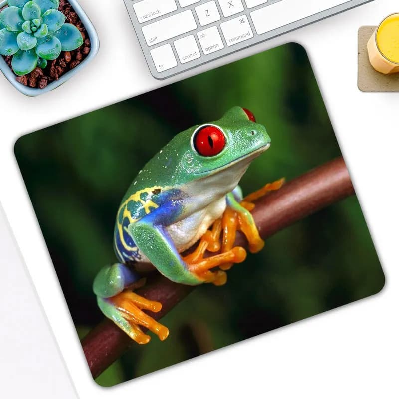 Tappetino per Mouse di piccole dimensioni con motivo a rana animale Tablet Pc Gamer Computer Laptop Mouse Pad tappetino per Mouse tappetino per Mouse decora la tua scrivania
