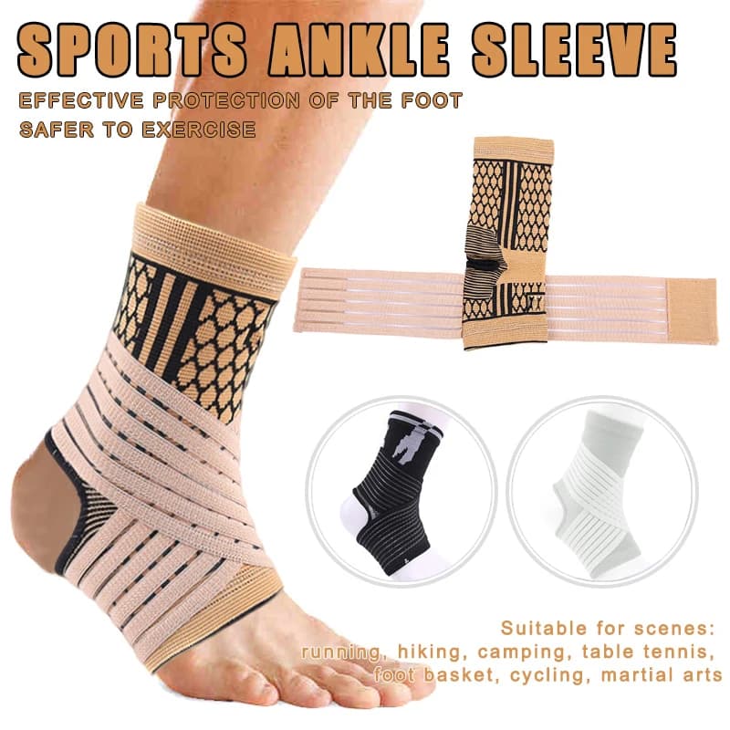 Supporto per fasciatura per caviglia ad alta compressione elastica Supporto per caviglia per palestra sportiva Attrezzatura protettiva per il piede per sport Basket Calcio
