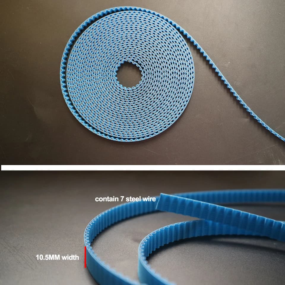 High Quality Rubber Belt for Dooya /somfy Curtain Track rails Pole Dooya Curtain Accessories 10.5MM Width electric curtain